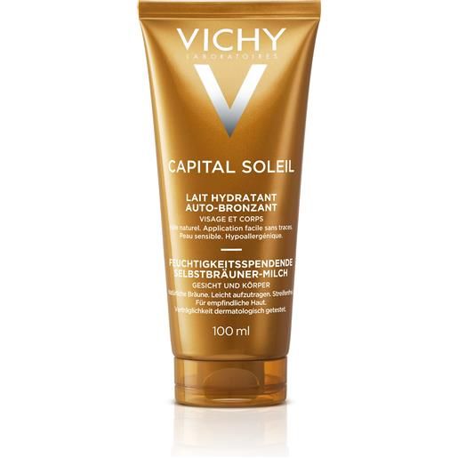 Vichy capital soleil latte idratante auto-abbronzante idratante viso e corpo 100 ml