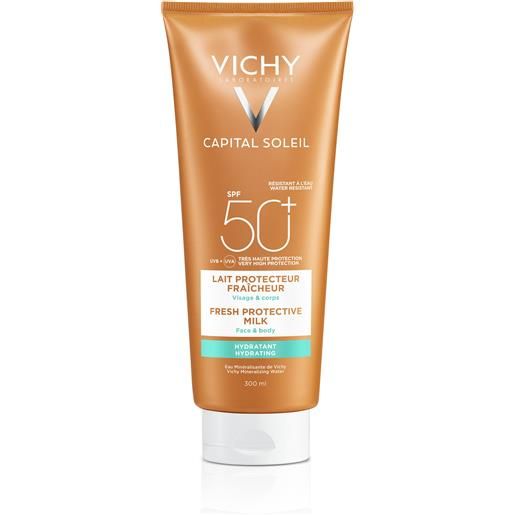 Vichy capital soleil latte idratante fresco viso e corpo protezione molto alta spf 50+ 300 ml