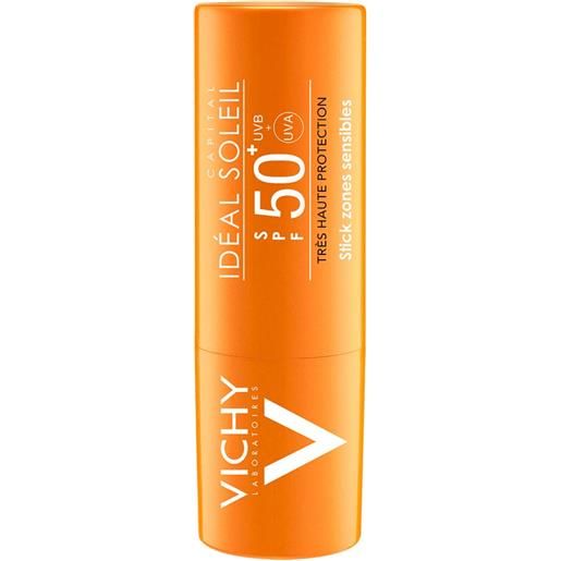 Vichy idéal soleil stick solare zone sensibili spf 50+ protezione viso 9 g