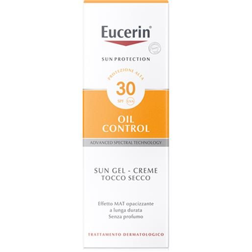 Eucerin sun oil control gel-crema tocco secco fp 30 protezione viso pelle grassa 50 ml