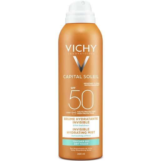 Vichy idéal soleil spray invisibile idratante spf 50 protezione corpo 200 ml