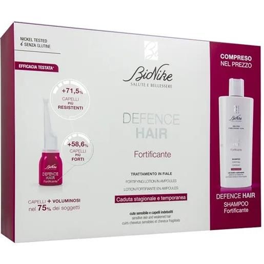 Bionike defence hair fortificante 21 fiale + shampoo fortificante 200 ml