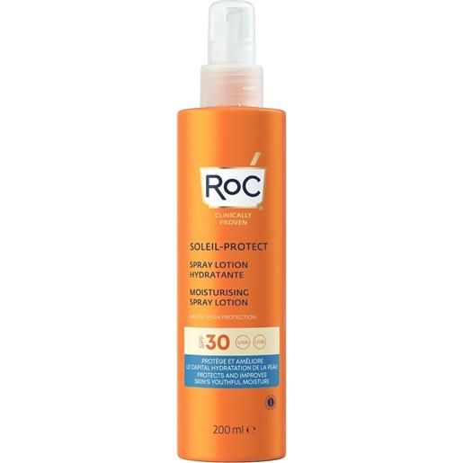 RoC lozione spray solare corpo spf30 idratante 200 ml