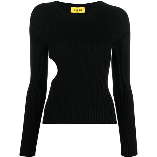 AERON maglione con dettaglio cut-out zero - nero