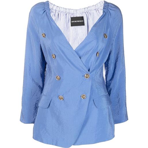 Emporio Armani giacca doppiopetto - blu