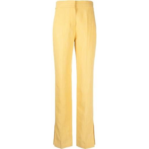 Jacquemus pantaloni le pantalon tibau - giallo