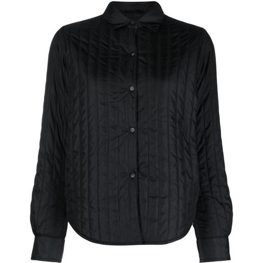 ASPESI giacca-camicia trapuntata - nero