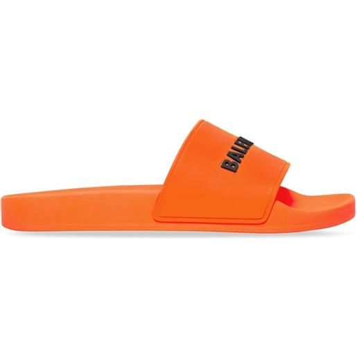 Balenciaga sandali con stampa - arancione
