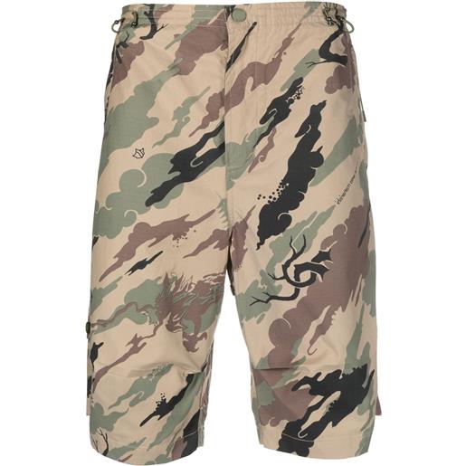 Maharishi shorts con stampa camouflage - toni neutri