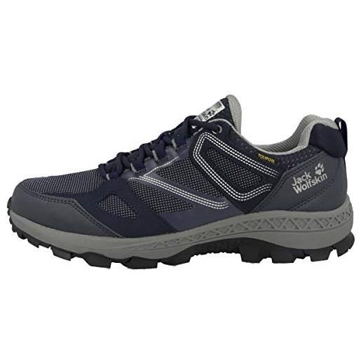 Jack Wolfskin downhill texapore low m, scarpe da esterno uomo, multicolore (dark blue grey), 43 eu