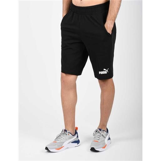 Pantaloncini shorts uomo puma nero ess jersey cotone 586706-01