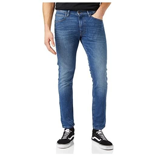 Lee luke jeans, clean black ae, 36w / 34l uomo