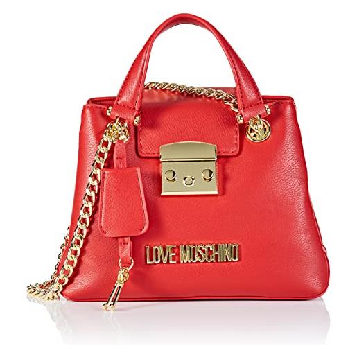 Love Moschino jc4350pp0fke0, borsa a spalla, donna, rosso, taglia unica