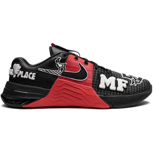 Nike sneakers metcon 8 mf mat fraser black red - nero