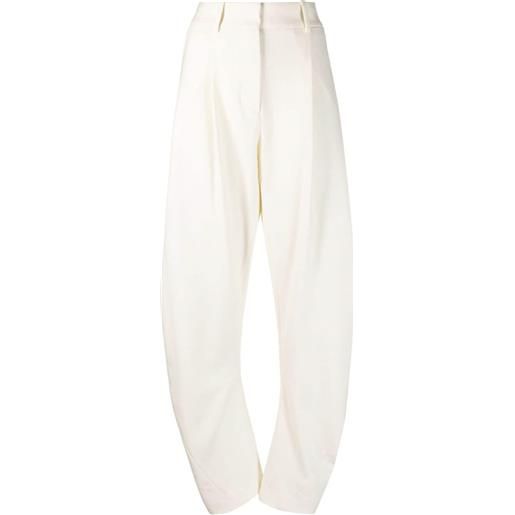 Off-White pantaloni con gamba curva - toni neutri