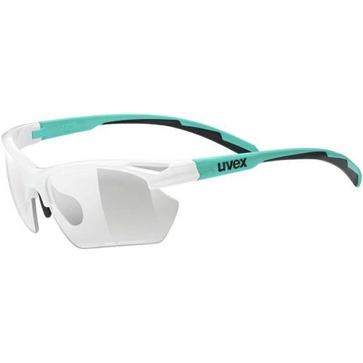 Uvex sportstyle 802 v s photochromic sunglasses bianco variomatic smoke/cat1-3
