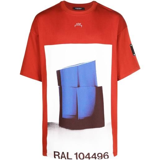 A-COLD-WALL* t-shirt con stampa grafica - rosso