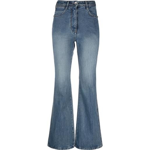 Low Classic jeans svasati a vita alta - blu
