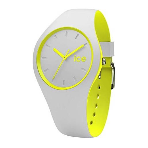 Ice-watch - ice duo grey yellow - orologio grigio unisex con cinturino in silicone - 001500 (medium)