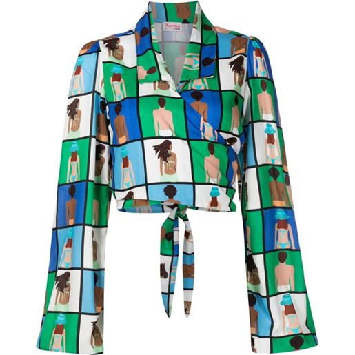 Amir Slama blusa con stampa - multicolore