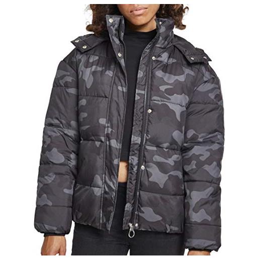 Urban Classics ladies boyfriend camo puffer jacket giacca, multicolore (darkcamo 00707), xl donna