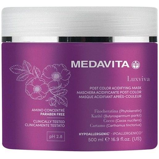 Medavita luxviva post color acidifying mask 500 ml