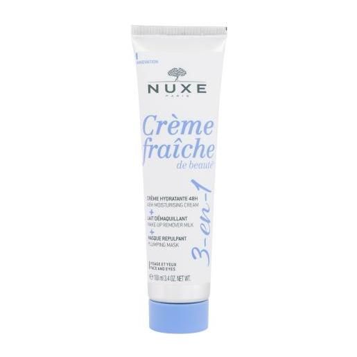 NUXE creme fraiche de beauté 3-in-1 cream & make-up remover & mask crema per la pelle multiuso 3 in 1 100 ml per donna