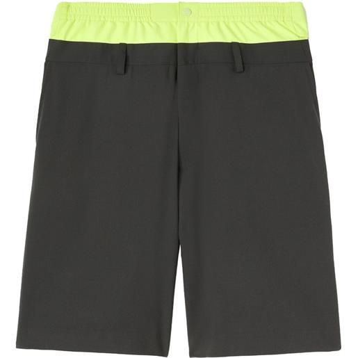 AMBUSH shorts con vita a contrasto - nero