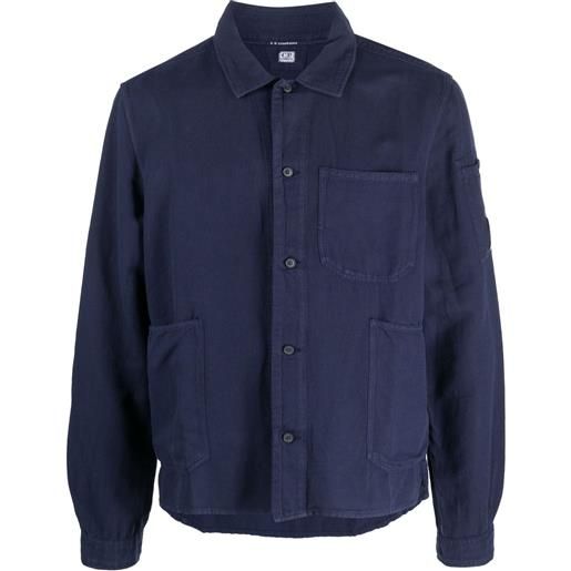 C.P. Company camicia con applicazione - blu