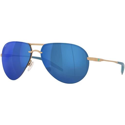 Costa helo mirrored polarized sunglasses oro blue mirror 580p/cat3 uomo