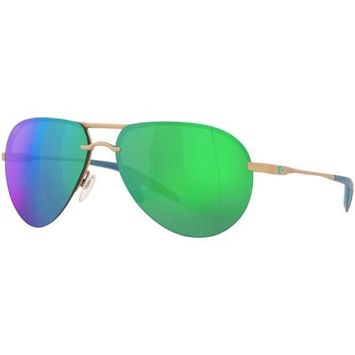 Costa helo mirrored polarized sunglasses oro green mirror 580p/cat2 uomo