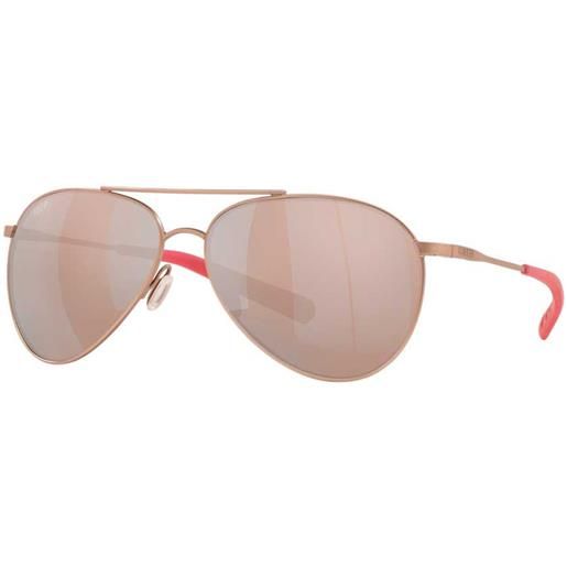 Costa piper mirrored polarized sunglasses oro copper silver mirror 580p/cat2 uomo