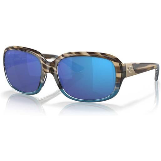 Costa gannet mirrored polarized sunglasses oro blue mirror 580g/cat3 uomo