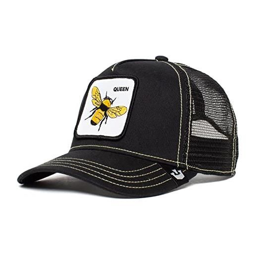 Goorin Bros., the farm, cappello trucker stagionale con chiusura a scatto regolabile sul retro, unisex, modello gold the lion, taglia unica, taglia unica