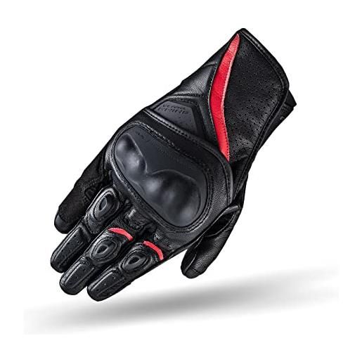 SHIMA spark 2.0 guanti moto uomo | guanti touchscreen, estiva, sport in pelle con protettore nocche in tpu, cursori palmi e dita, palmo rinforzato (rosso, xxl)