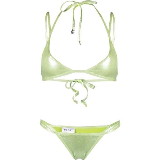 The Attico set bikini a triangolo - verde