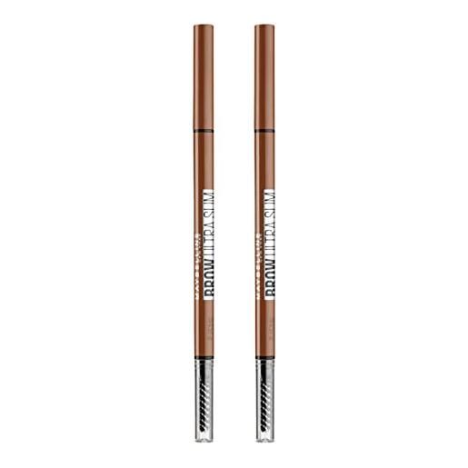 Maybelline new york brow ultra slim matita per sopracciglia automatica con pettine e punta ultra fine colore sof brown - 2 cosmetici
