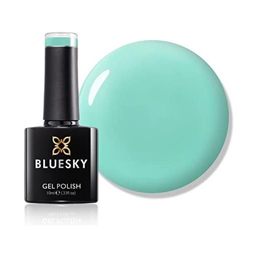 Bluesky smalto per unghie gel, mint humbug, pastel11, blu, pastello, pallido, colore nudo (per lampade uv e led) - 10 ml