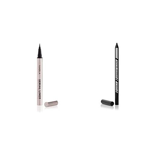 Nabla serial liner - 0.8 ml & bombay black matita occhi waterproof - 1,12 g