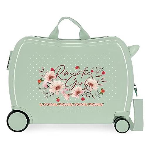 MOVOM valigia per bambini movom romantic girl multicolore 50x39x20 cm abs rigido chiusura a combinazione laterale 34l 1,8 kg 4 ruote bagaglio a mano