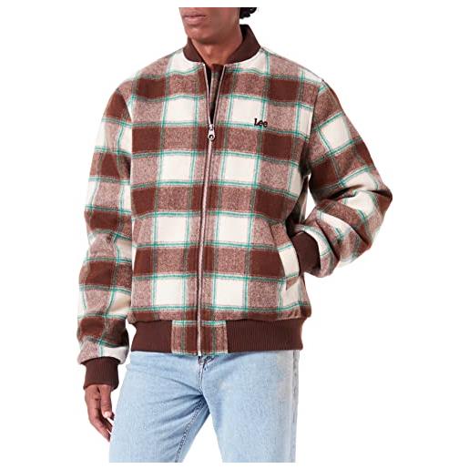 Lee wool bomber jacket umber-l87ecj52 giacca, light umber, 3x-large uomini