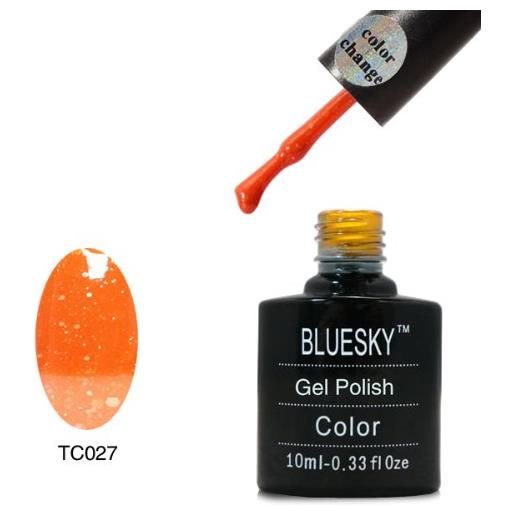 Bluesky colour change uv semipermanente soak-gamma-off gel, 10 ml, colore: verde, numero tc27