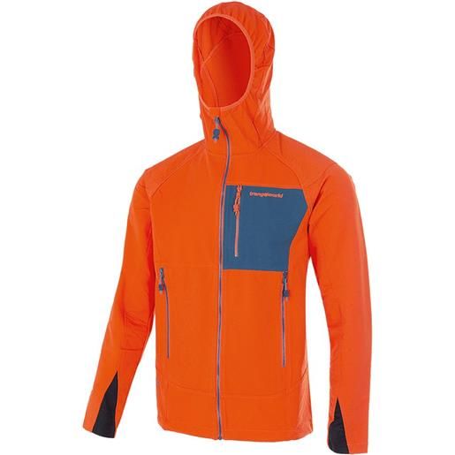 Trangoworld trx2 dura pro hoodie fleece arancione 2xl uomo