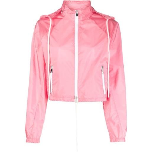 Moncler giacca con coulisse - rosa