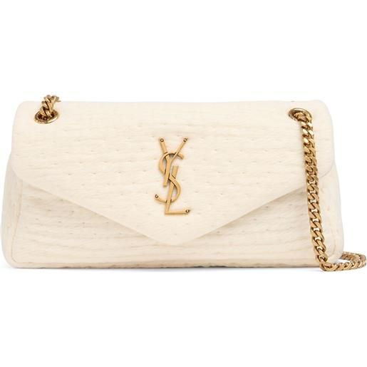 SAINT LAURENT borsa piccola calypso in misto pelle