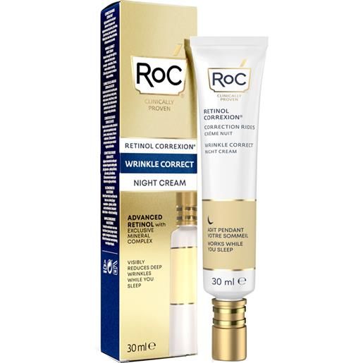 ROC OPCO LLC roc retinol correxion wrinkle correct crema viso notte antirughe 30 ml