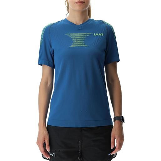 Uyn padel series smash short sleeve t-shirt blu xs donna
