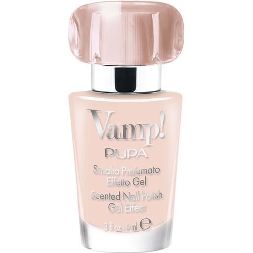Pupa vamp!Nail polish smalto profumato effetto gel - fragranza rosa 123 - pink dream