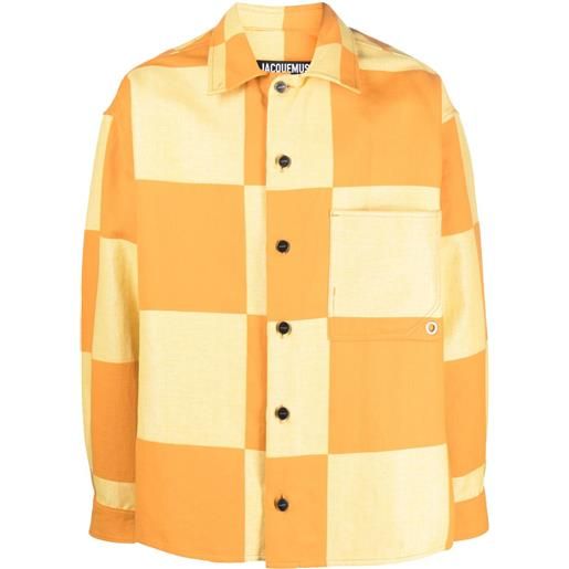 Jacquemus giacca-camicia la surchemise tecido - giallo