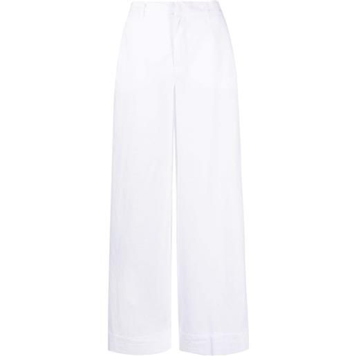 Malo pantaloni a vita alta - bianco